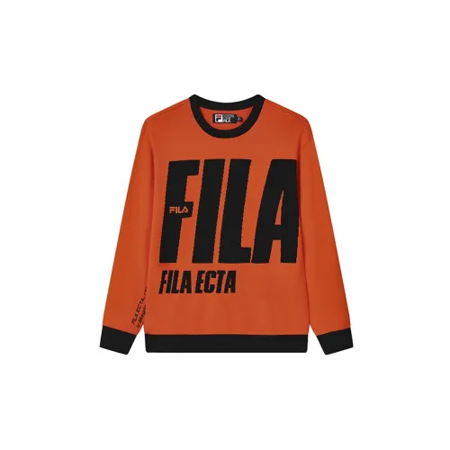 FILA Sweaters Men Flame Tongue Orange