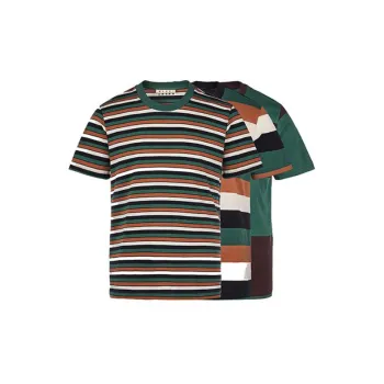 MARNI Striped Crew Neck T shirt