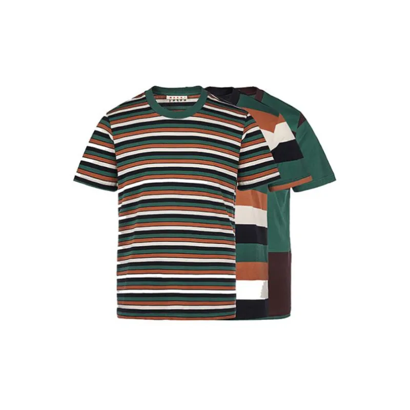 MARNI Striped Crew Neck T shirt-0
