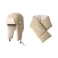 Khaki (Hats & Caps Scarf Two-Piece Set)