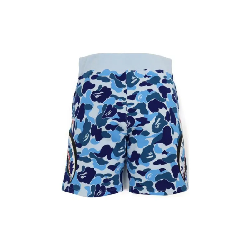 Bape Big Abc Camo Side Shark Sweat Shorts-1
