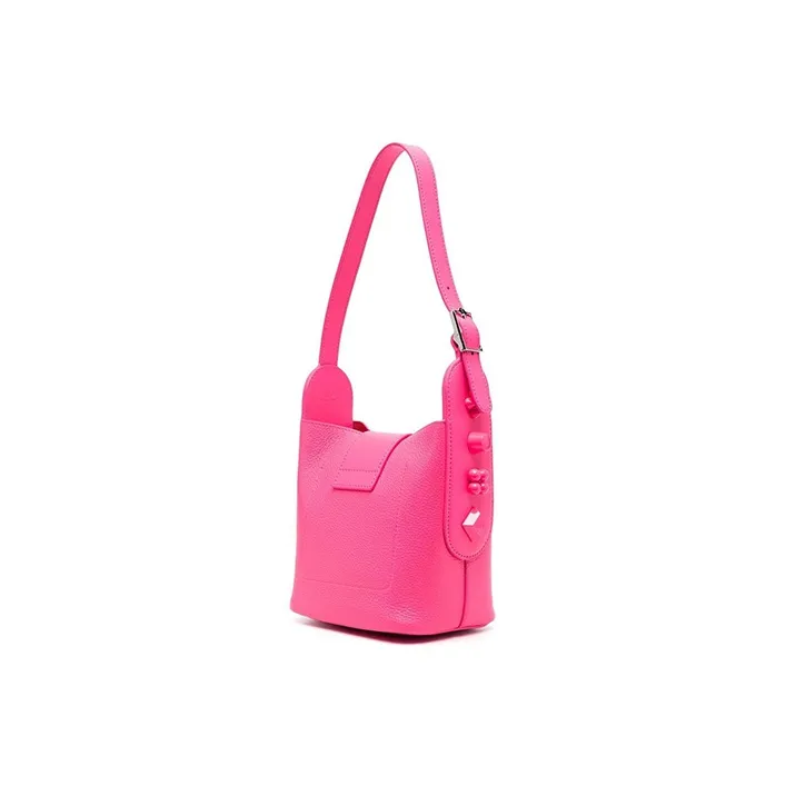CL LUBOTING Grain Calfskin Handbag, Shoulder Bag Women's Fuchsia-1