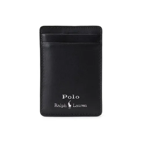 Polo Ralph Lauren Nappa Leather Card Holder Men's Black