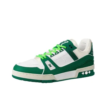 LOUIS VUITTON LV Trainer White Green