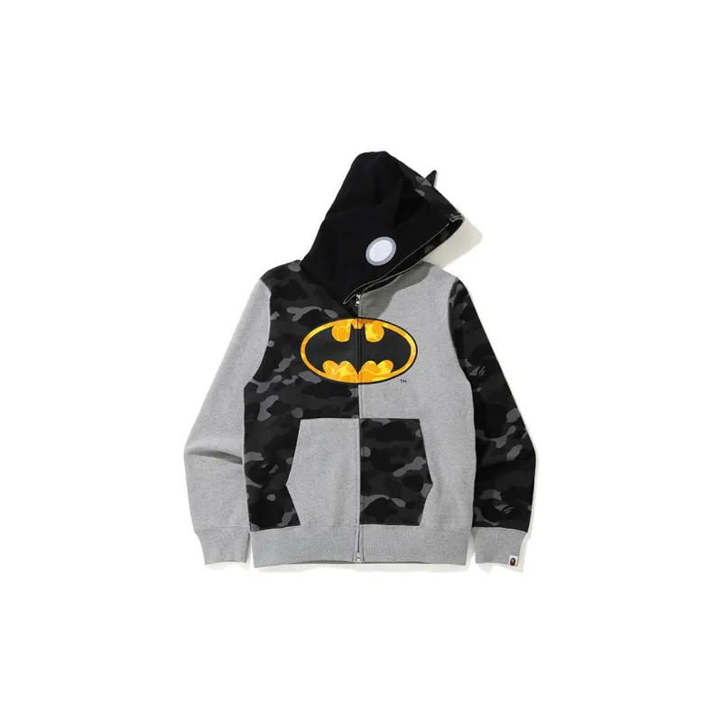 A BATHING APE X Dc Batman Full Zip Hoodie-3