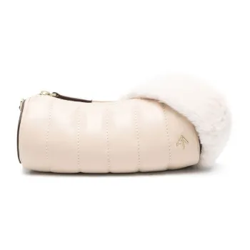 Manu Atelier Calfskin Handbag Shoulder Bag Regular Women's White