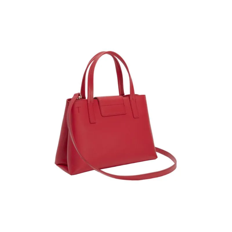 Furla 1927 Collection Leather Tote Bag Shopping Bag Shoulder Bag Crossbody Bag Handbag Small Size Women's Red-2