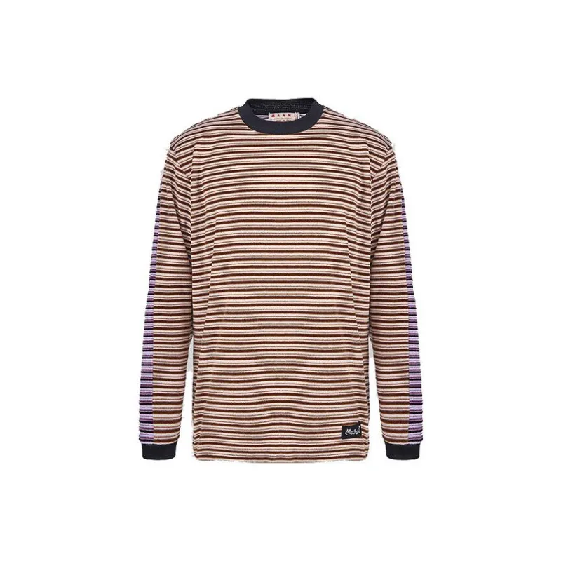 MARNI T-Shirts Men Brown Purple-0