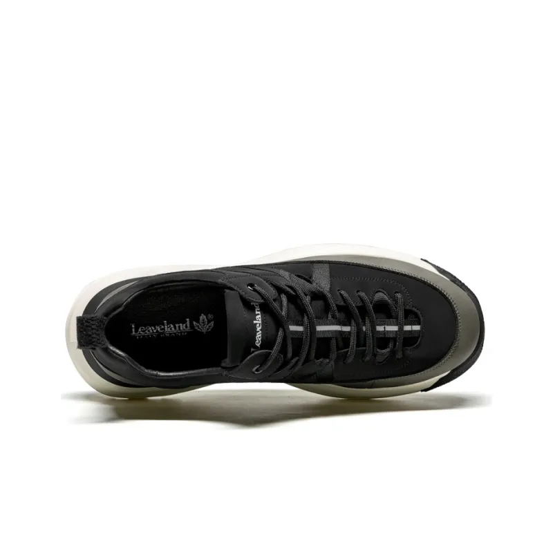 LEAVELAND Casual Shoes Men Low Top Earth Yellow/Black-8