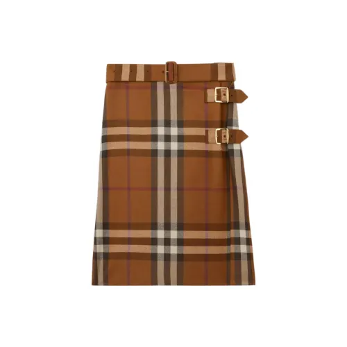 Burberry Casual Long Skirts Women's Brown