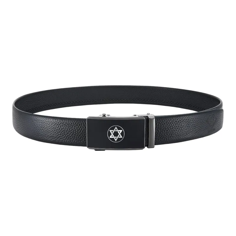 NINE NAIL Leather Belts Men-3