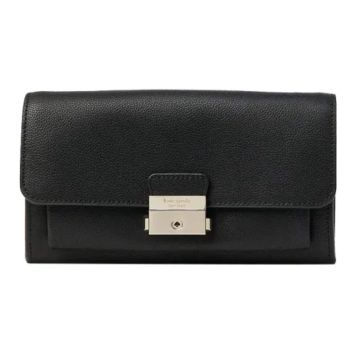 Kate Spade Voyage Grain Texture Leather Crossbody Bags Wallets Women's Black