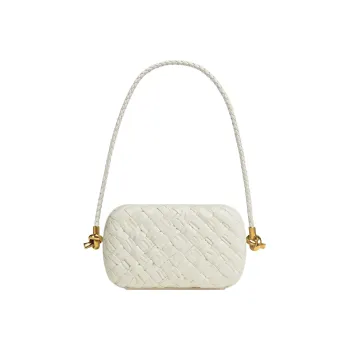 Bottega Veneta Knot Foulard Intrecciato Minaudiere On Strap Bone