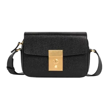 THOM BROWNE· Pebbled Calfskin Camera Bags Crossbody Bag Shoulder Bag Women's Black