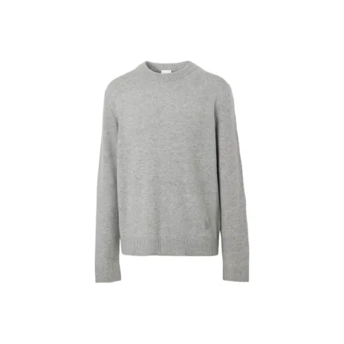 Burberry Cashmere Sweaters Men Gray