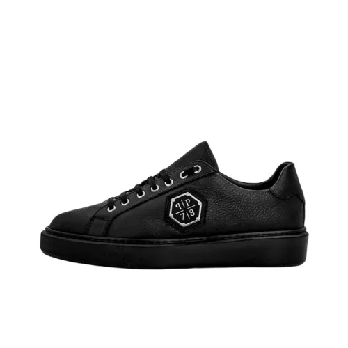 PHILIPP PLEIN Skateboard Shoes Men Low-Top Black