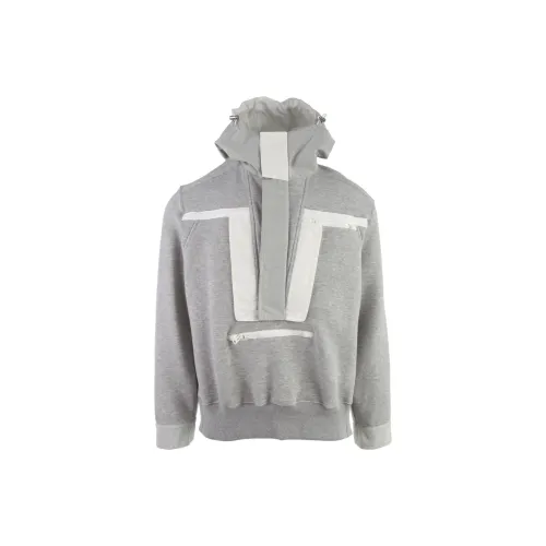 Sacai Sweatshirts Men Gray