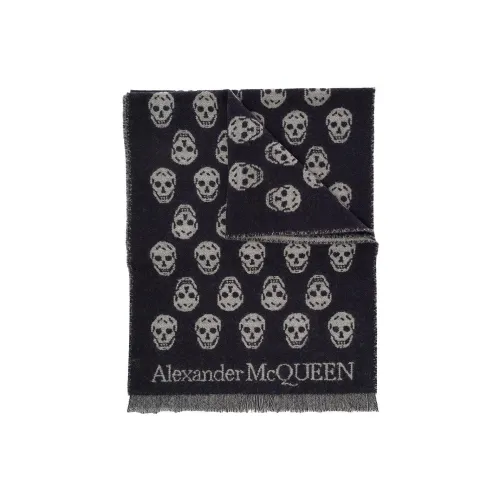 Alexander McQueen skull jacquard-woven scarf