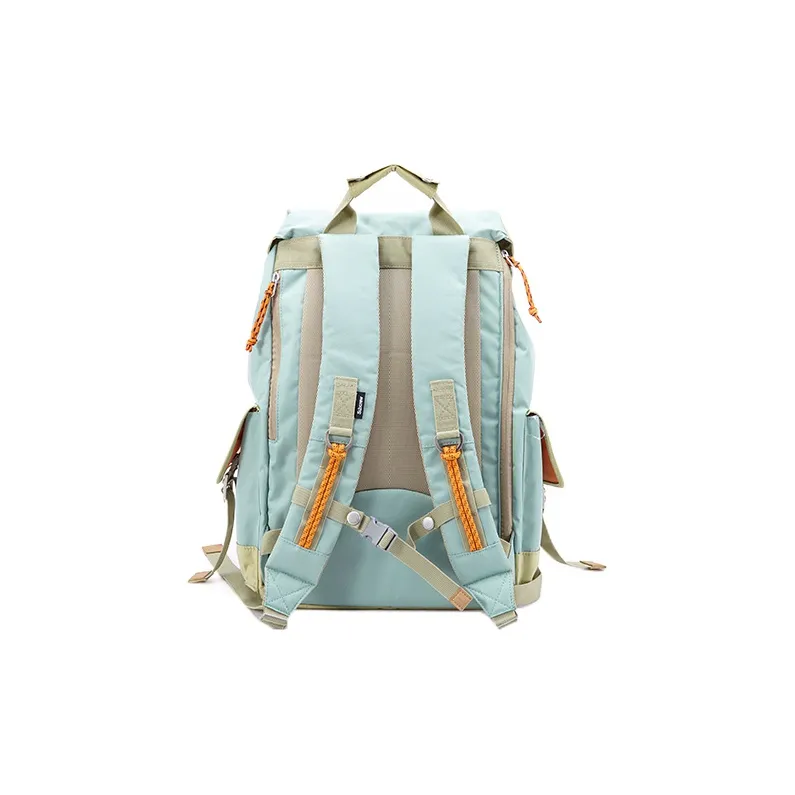 Subcrew Polyester Backpack Unisex Gray Pea Green-1