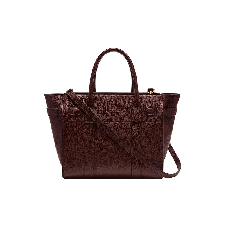 Mulberry Cow Leather Portable Crossbody Bag Shoulder Bag Small Size Women's Brown-2