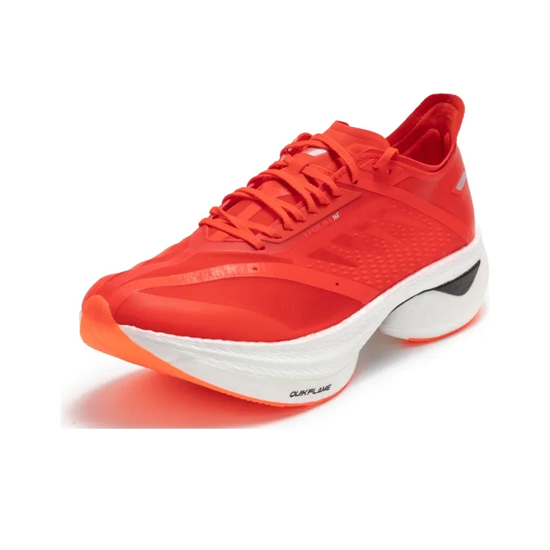 361° Speeding National Fortune Rainbow Lightweight Rebound Low-Top Running Shoes Men's Dark Red-2