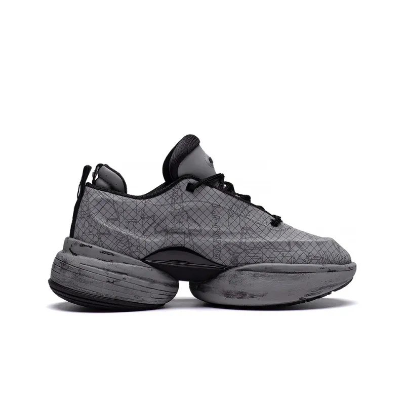 LiNing CF Tracing Collection Low Top Casual Shoes Unisex Shark Gray-1