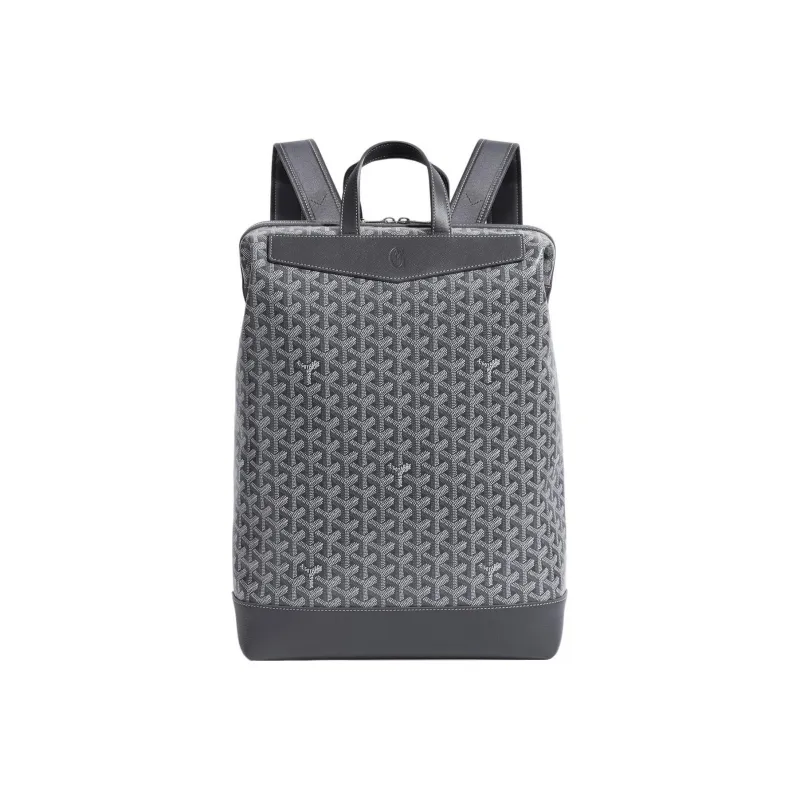 GOYARD Cisalpin Canvas Leather Backpack Unisex Gray-0