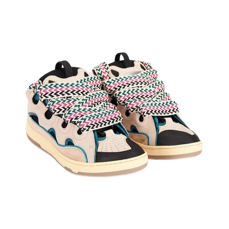 Lanvin Curb Sneaker Sail Turquoise Purple-3