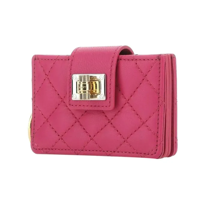 Lanvin Logo Charm Diamond Quilted Wallet-1