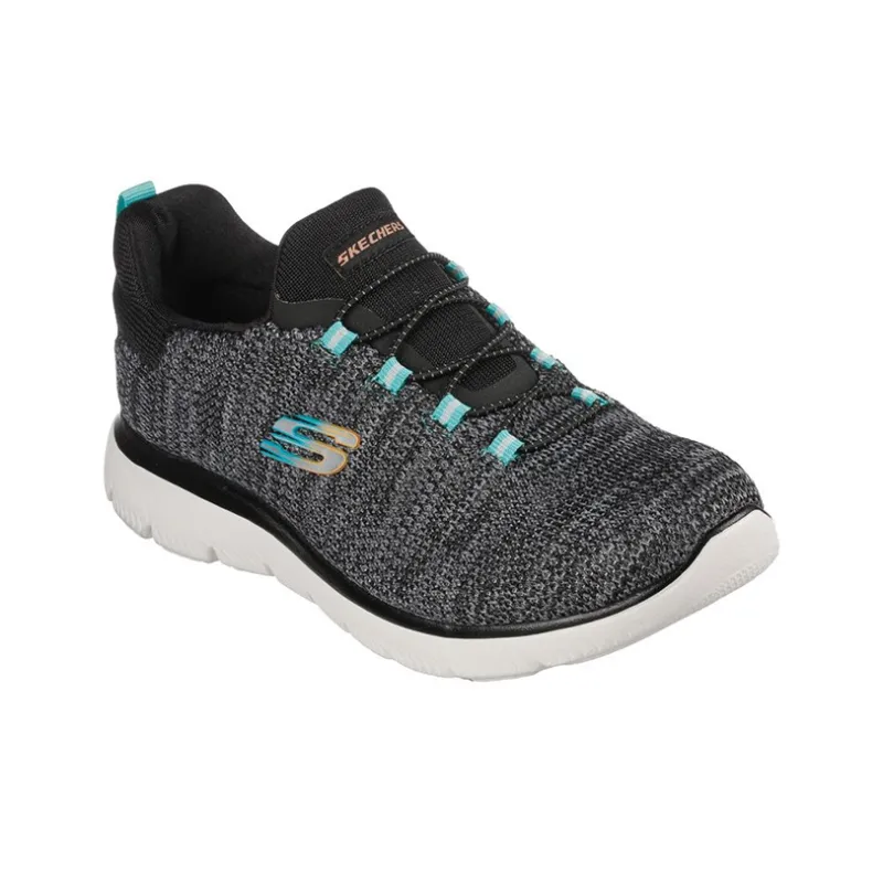 Skechers Summits Collection Casual Shoes Women's Low Top Gray/Blue-2