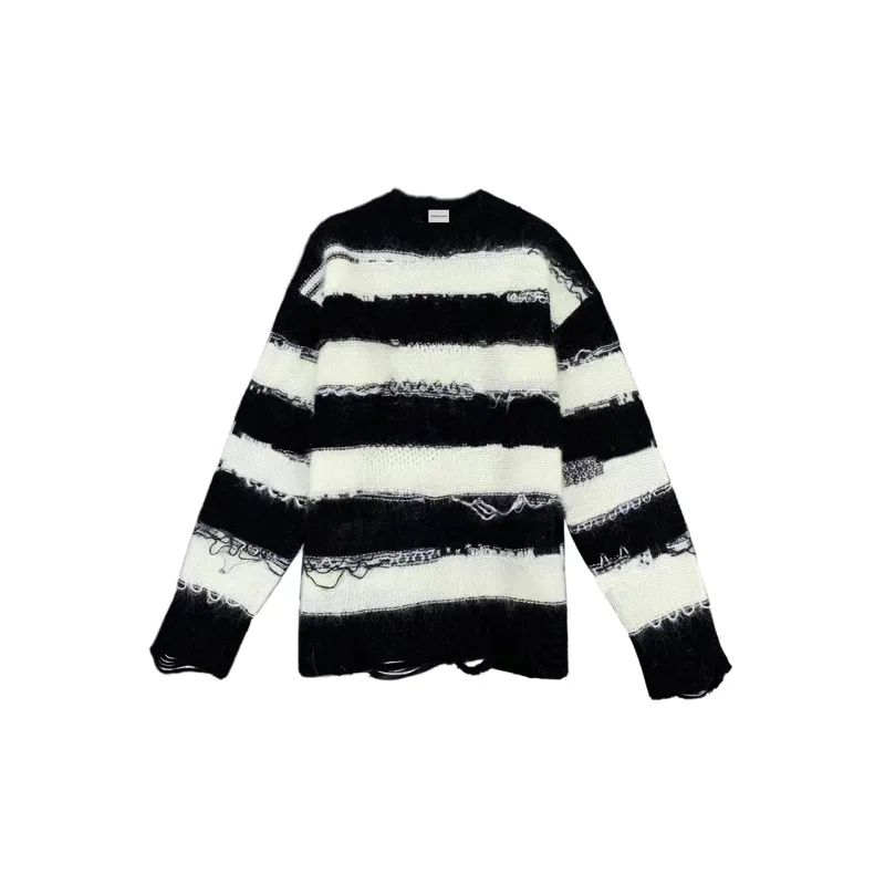 Charlie Luciano Sweater Unisex Black White-1