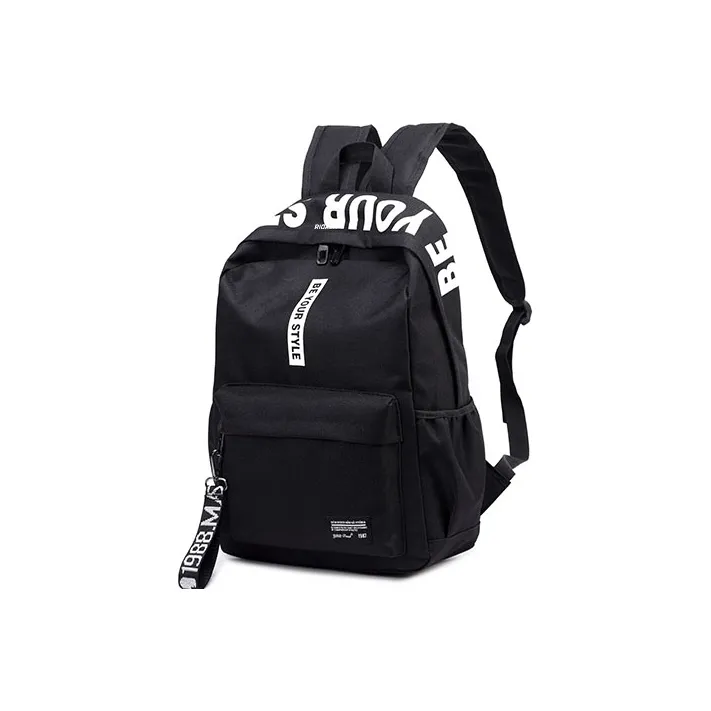 RIOREX Fabric Laptop Backpack Large Size Unisex Black-1