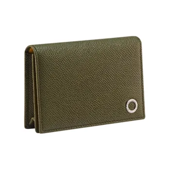 BVLGARI MAN Collection BVLGARI Collection Grain Cow Leather Card Holder Men's