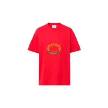Burberry Oak Leaf Crest Cotton Oversized T Shirt