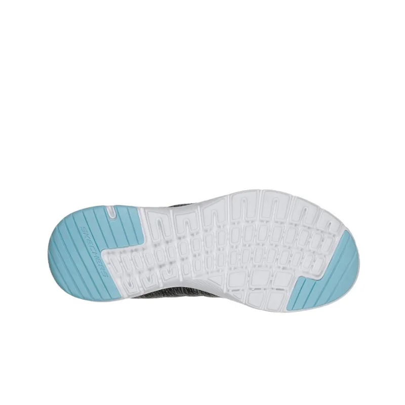Skechers Flex Appeal 3.0-Insiders Cushioning Anti-Slip And Wear-Resistant Low-Top Running Shoes Women's Black Blue-4