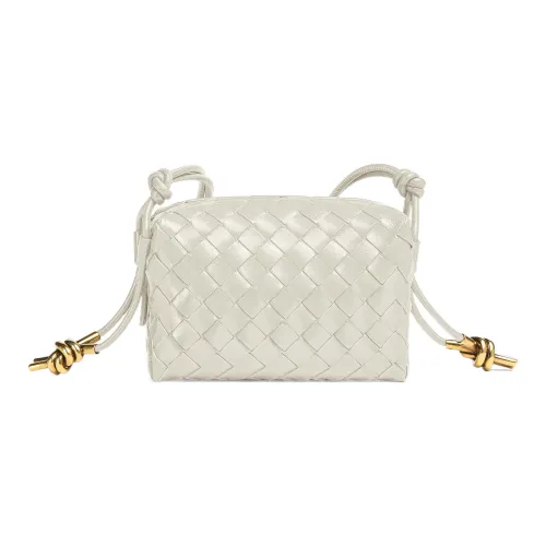 Bottega Veneta LOOP Sheepskin Camera Bags Crossbody Bag Shoulder Bag Women's Bone Beige