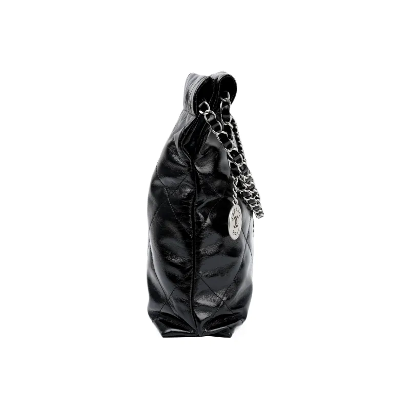 CHANEL 22Bag Smooth Finish Calfskin Tote Bag, Shopping Bag, Crossbody Bag, Shoulder Bag Women's Black-3