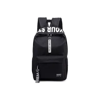 RIOREX Fabric Laptop Backpack Large Size Unisex Black