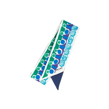 PRADA Silk Scarf Women's Turquoise