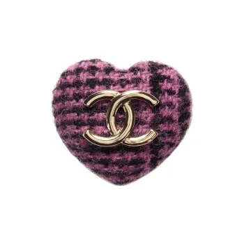 CHANEL Brooch Women's Pink/Black