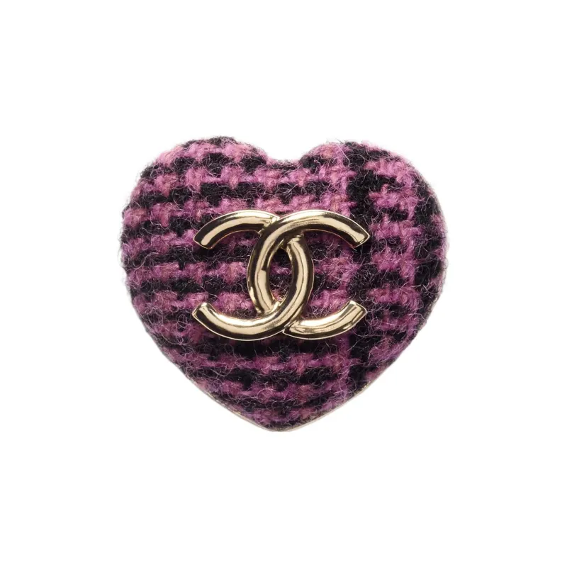 CHANEL Brooch Women's Pink/Black-0