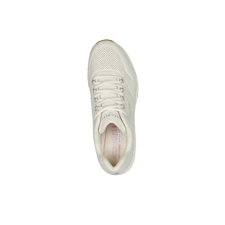 Skechers Uno 2 Cushioning Anti-Slip And Wear-Resistant Low-Top Sports Casual Shoes Women's Light Gray-3