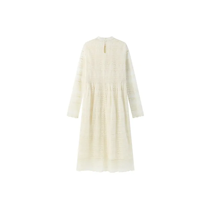 XIARIHUIZAIWANCANHOU Dress White-1