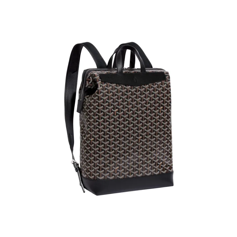 GOYARD Cisalpin Canvas Leather Backpack Unisex Black-1