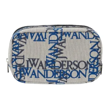 JW Anderson Logo-jacquard Canvas Zipped Pouch