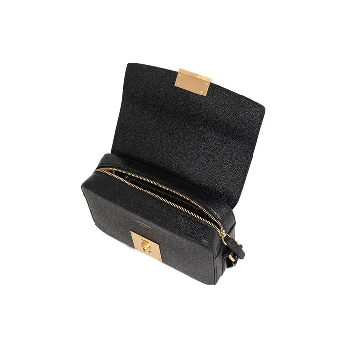 THOM BROWNE· Pebbled Calfskin Camera Bags Crossbody Bag Shoulder Bag Women's Black-3