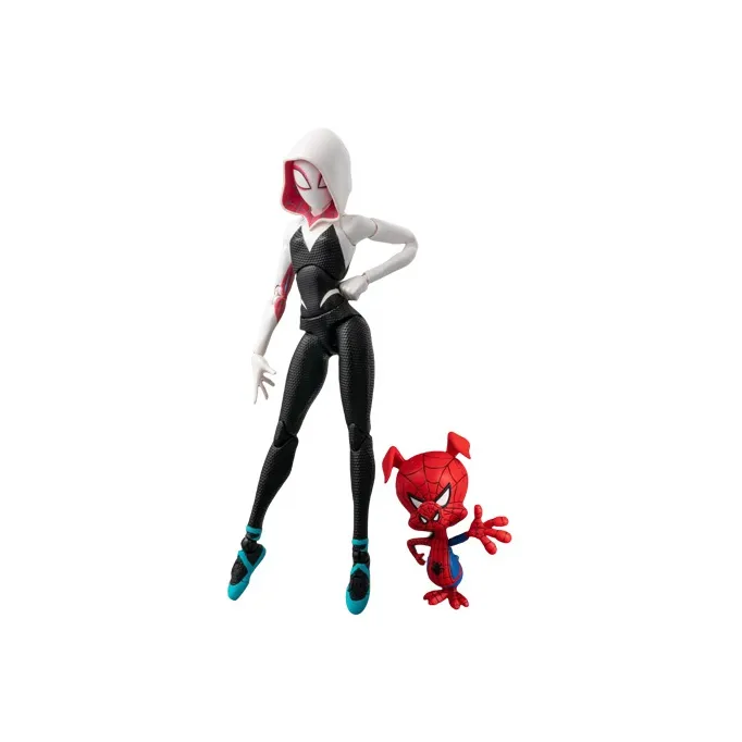 A Thousand Worth Of Practice Spider Man SV Action Parallel Universe Spider Gwen And Spider Pig Action Figures 13cm-0