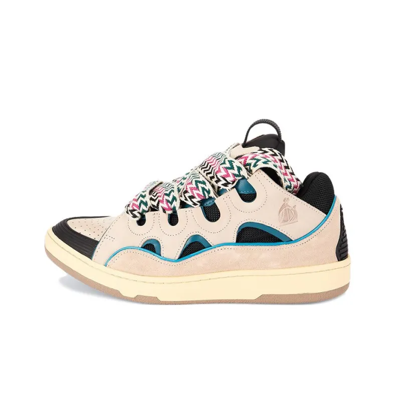 Lanvin Curb Sneaker Sail Turquoise Purple-0