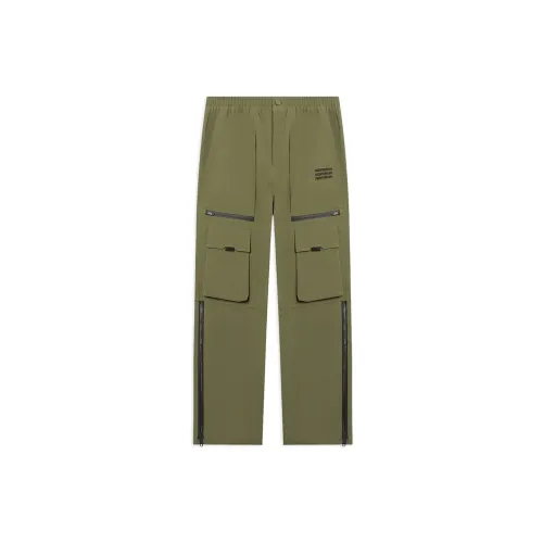 LINING CF Tracing Knitted Sweatpants Men Dark Olive Green