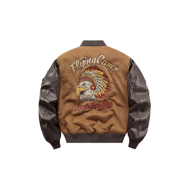 VIP Baseball Jacket Unisex Brown-1
